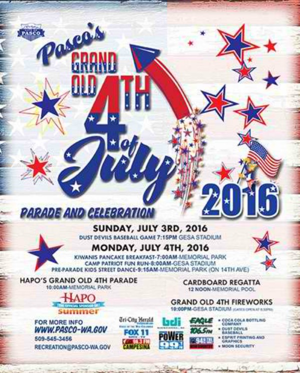 Grand Old 4th of July Parade and Celebration: A Festive and Meaningful Occasion to be Spent with Fun Activities | Pasco, WA 
