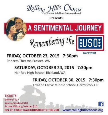 A Sentimental Journey, Tribute To The USO Prosser, Richland & Hermiston, Washington