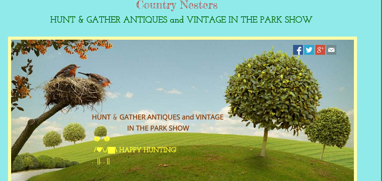 Country Nesters Hunt & Gather Antiques And Vintage In the Park Show Richland, Washington