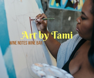 Art by Tami: Creating One's Own Version of Tami's Friendship Flower at Wine Notes Wine Bar | Richland, WA