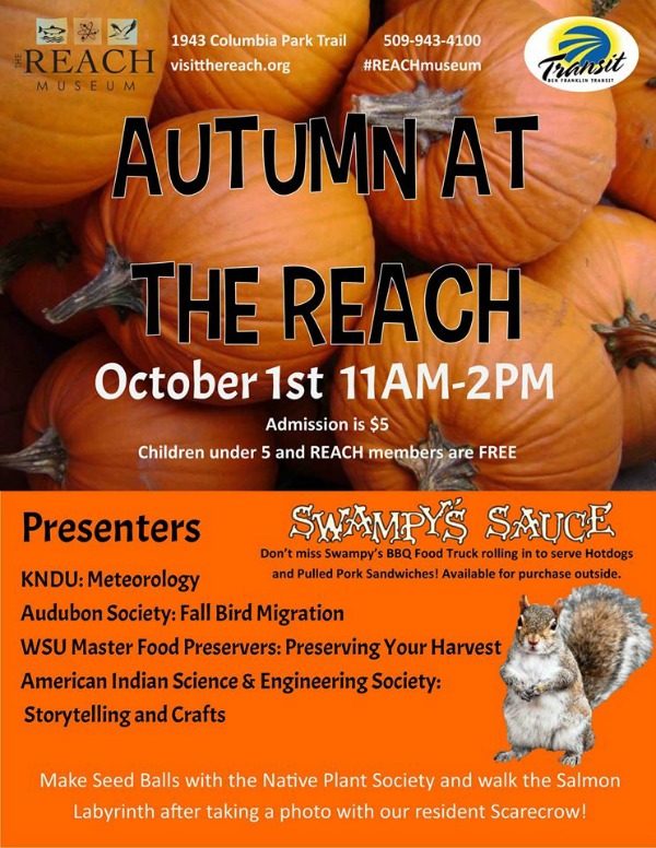 Autumn at The REACH | Learn and Have Fun This Season at the Hanford Reach Interpretative Center | Richland, WA