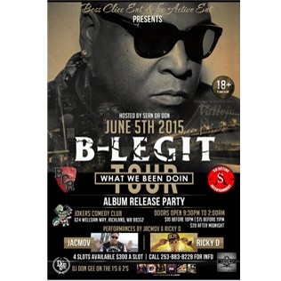 B-Legit Rap Show At Jokers Night Club Richland, Washington