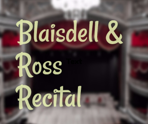 Blaisdell and Ross Recital: A Night of Soprano and Piano at Columbia Basin College Arts Center in Pasco, WA