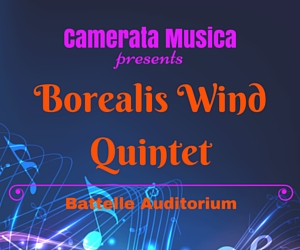 Borealis Wind Quintet presented by Camerata Musica at Battelle Auditorium in Richland, WA
