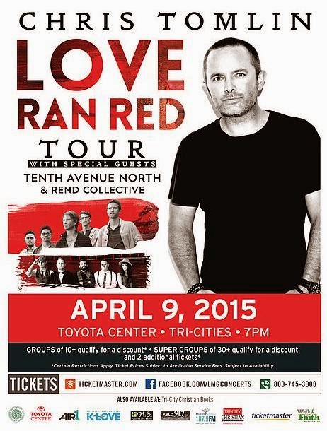 Chris Tomlin - Love Ran Red Tour Toyota Center In Kennewick, Washington