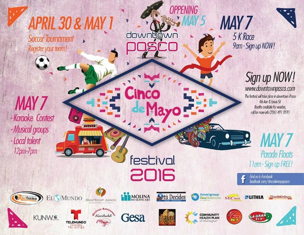 Downtown Pasco Celebrates Cinco De Mayo 2016: A Festive Family Affair That Commemorates Mexican Heritage and Imparts Cross-Cultural Knowledge | Pasco, WA - May 7