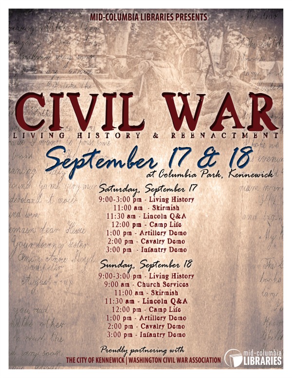 Civil War: Living History and Reenactment | Presented by the Mid-Columbia Libraries in Kennewick 