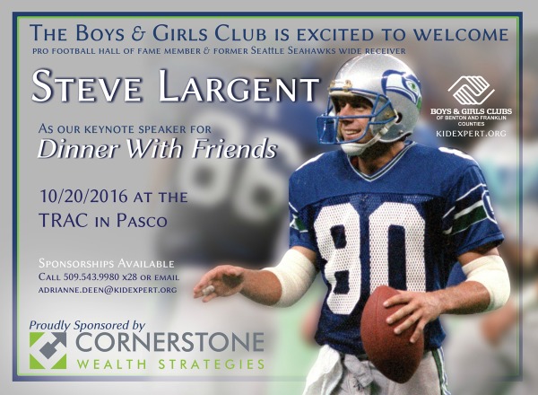 Dinner With Friends: Boys & Girls Club's Premier Fundraising Event Featuring Steve Largent | Pasco, WA