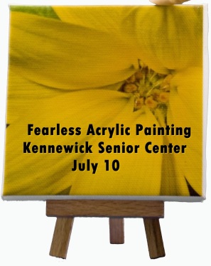 Fearless Acrylic Painting In Kennewick Senior Center 