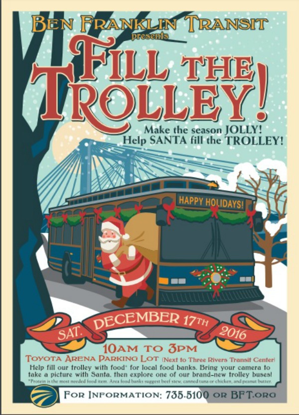 Make the Season Jolly, Help Santa Fill the Trolley at Toyota Arena | Kennewick