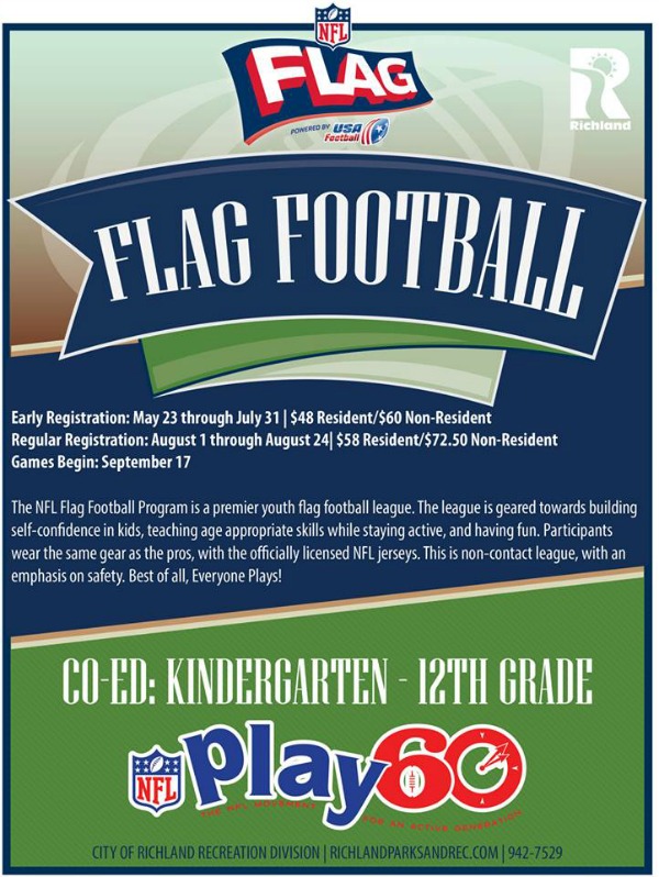 NFL Flag Football for Boys and Girls | Regular Registration and Games in Richland WA 