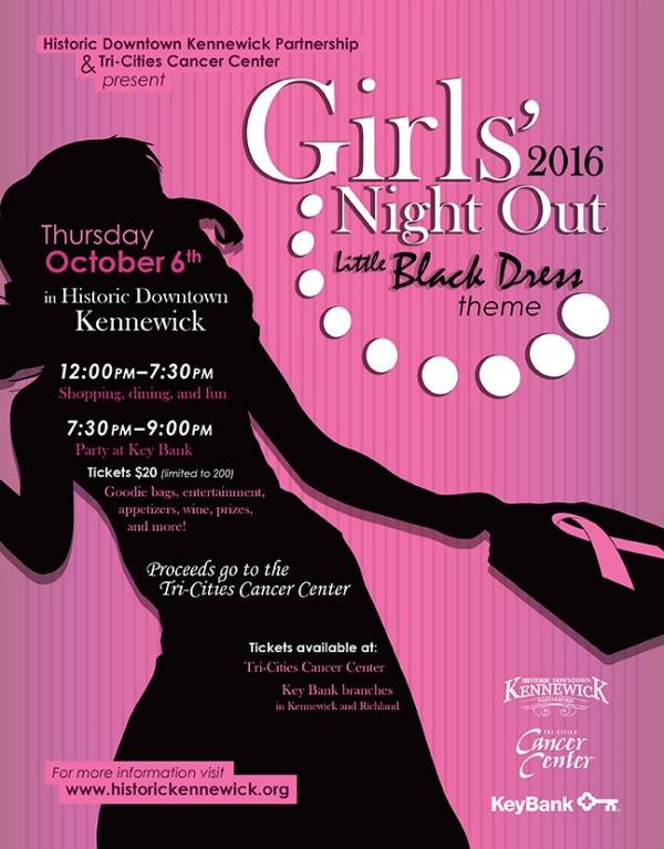 Girls Night Out: Little Black Dress Theme Benefiting the Tri-Cities Cancer Center in Kennewick 