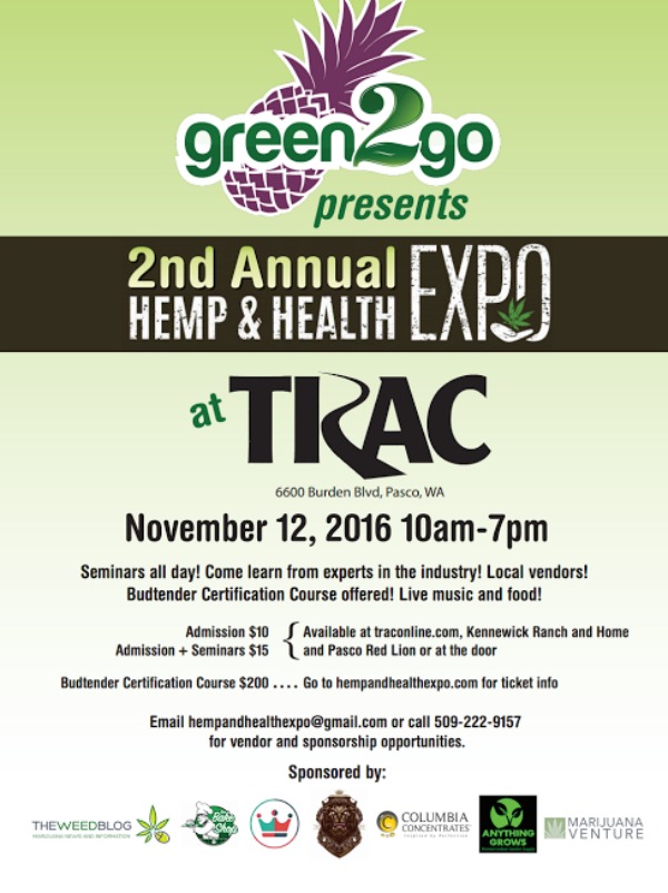 2nd Annual Hemp and Health Expo: Breaking the Stigma About Cannabis Plant in Pasco, WA