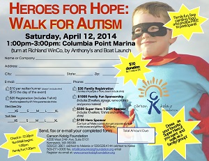 Walk for Autism at Columbia Point Marina Park in Richland, Wa