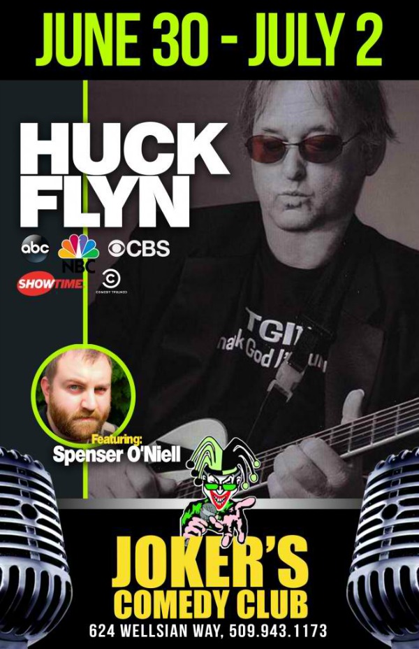 Joker's Comedy Club Presents Huck Flyn: Keep Your Heartaches at Bay with Rock N' Roll Comedy Performance | Richland, WA