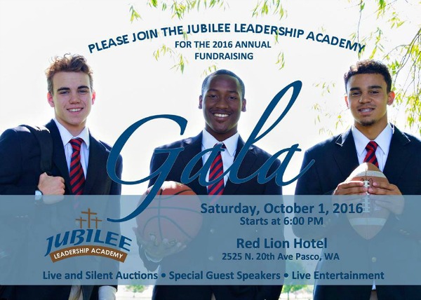 The Jubilee Leadership Academy Presents the 2016 Annual Fundraising Gala in Pasco, WA