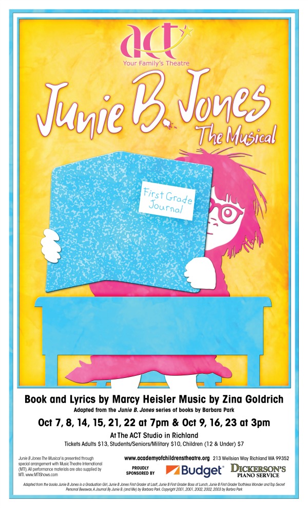 Junie B. Jones: The Musical - First Day of First Grade Adventures at Academy of Children's Theatre in Richland, WA
