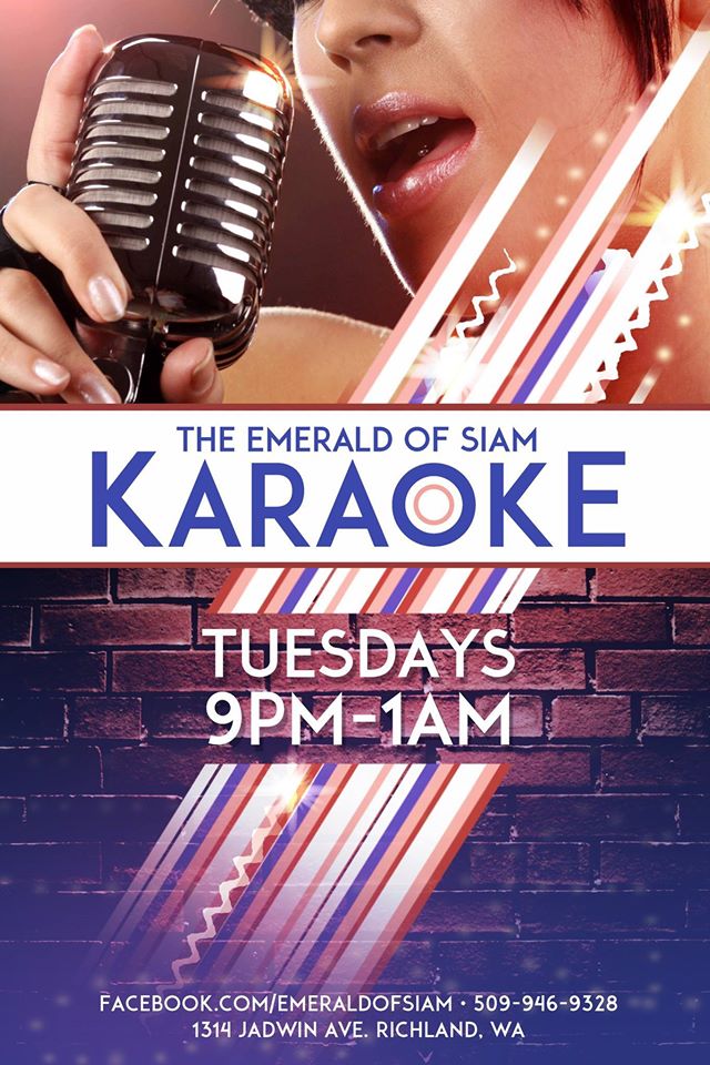 Karaoke Tuesdays At The Emerald Of Siam In Richland, Washington