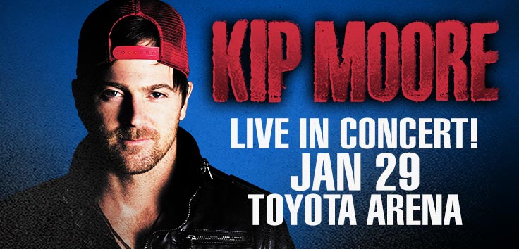 Singer - Songwriter Kip Moore Live At Toyota Center Kennewick, Washington