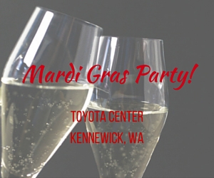 Mardi Gras Party | Washington Wine Industry Foundation, Kennewick 
