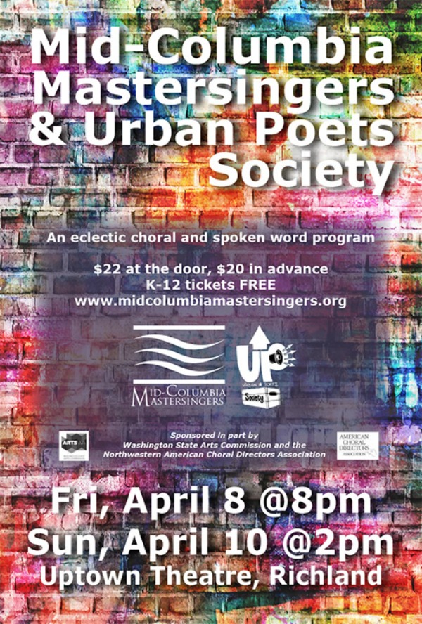 Mid-Columbia Mastersingers and Urban Poets Society: An Eclectic Choral and Spoken Word Program | Richland, WA 