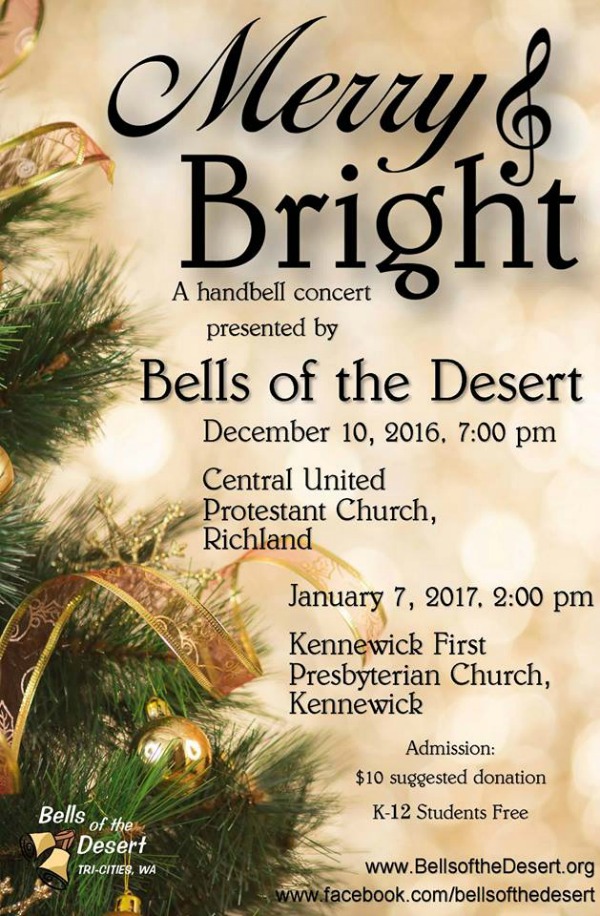 Merry and Bright - A Handbell Concert Featuring 'Jingle Bell Boogie' and 'Coventry Carol' Presented by the Bells of the Desert | Richland, WA 