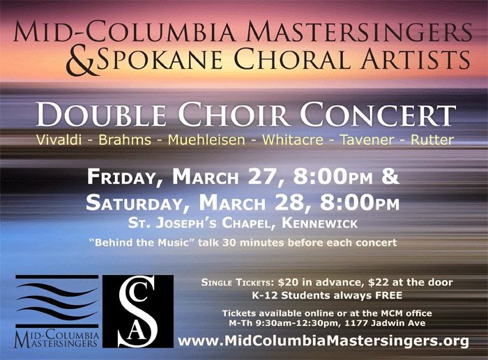 Mid-Columbia Mastersingers - Double Choir Concert In Kennewick, Washington