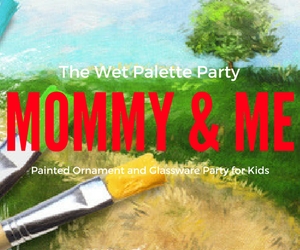 Mommy and Me - Painted Ornament and Glassware Party for Kids with Lisa Day  | Handmade Holiday Presents in Richland WA 