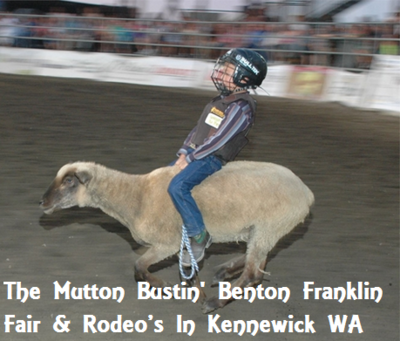 The Mutton Bustin' Benton Franklin Fair & Rodeo’s In Kennewick Washington