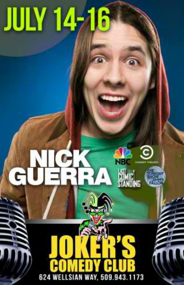 Nick Guerra Performs at Joker's Comedy Club:A Night of Guffaw with a Young, Promising Comedian | Richland, WA