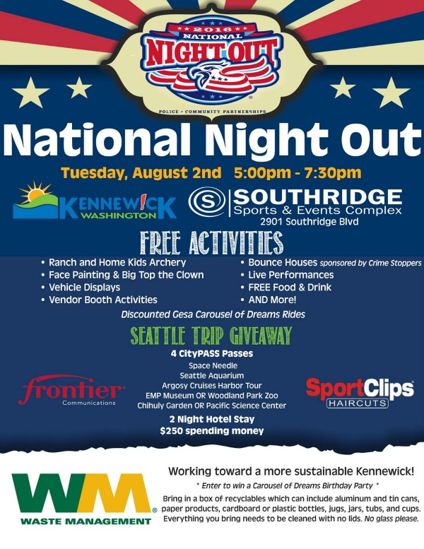 National Night Out: A Yearly Community-Building Crusade at Southridge Sports Complex in Kennewick