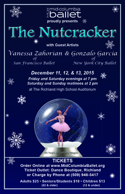 Mid-Columbia Ballet Presents “The Nutcracker” Richland, Washington 
