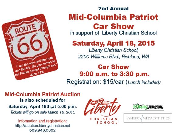 2nd Liberty Christian School Patriot Car Show & Auction In Richland, Washington