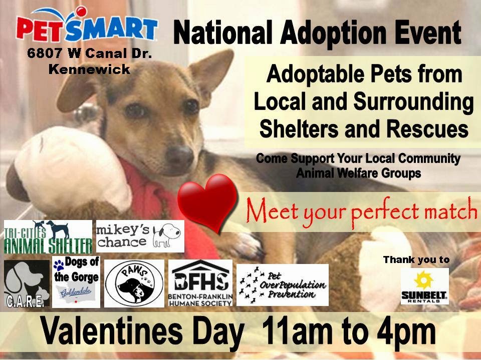 Be My Valentine Pet Adoption Event PetSmart Kennewick, Washington