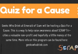 Quiz for a Cause: Geeks Who Drink at Emerald of Siam at Scrap Tri-Cities in Richland, WA