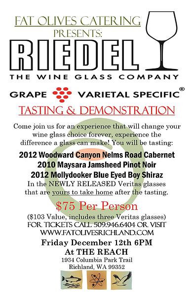 Riedel Grape Varietal Specific Tasting & Demonstration At The REACH Richland, Washington