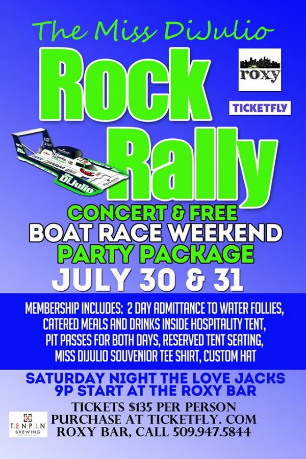 Rock Rally Boat Race Weekend Party Package - An All-in-One Deal for Party Lovers | The Roxy in Kennewick