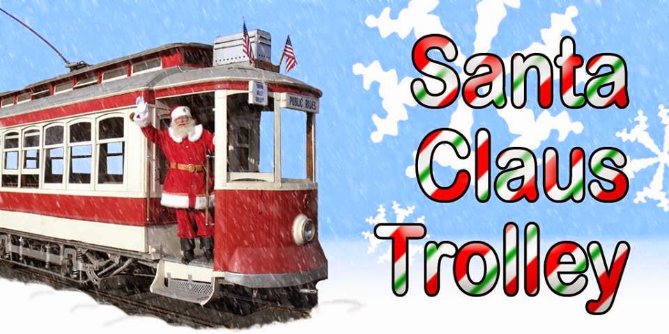 The Santa Claus Trolley In Yakima Valley, Washington