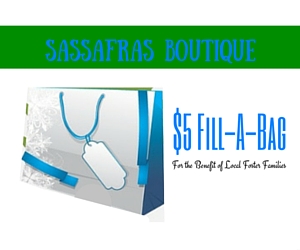 Sassafras Boutique's $5 Fill A Bag Event for the Benefit of Local Foster Families in Kennewick, WA