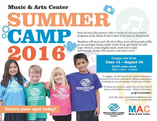 Music and Arts Center's Summer Camp 'Mission: Impossible' | Boys and Girls Clubs of Benton and Franklin Counties in Kennewick