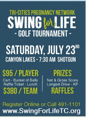 Swing for Life Golf Tournament: 'Empowering Individuals to Make Life-Affirming Choices' for the Benefit of Tri-Cities Pregnancy Network | Kennewick, WA 