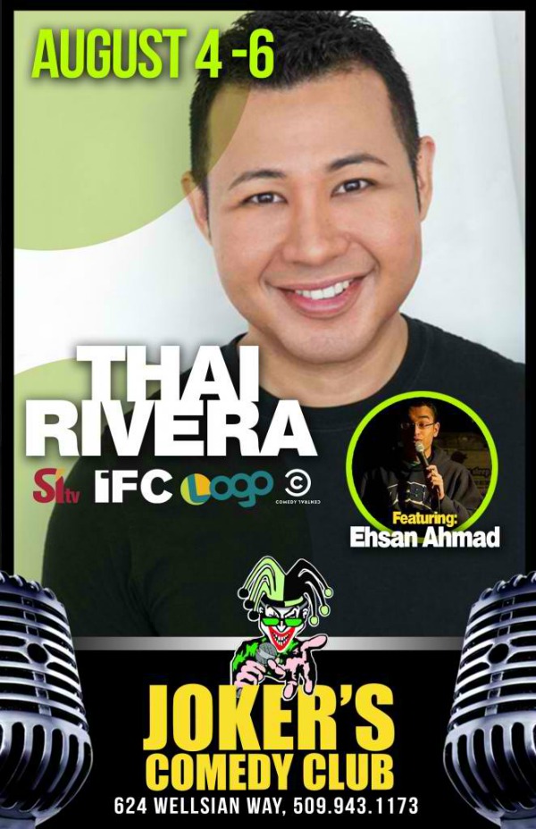 Thai Rivera to Play the Clown at Jokers Comedy Club in Richland, WA