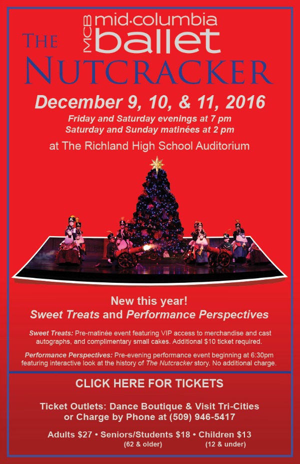 Mid-Columbia Ballet Presents 'The Nutcracker' at Richland Washington High School Auditorium 