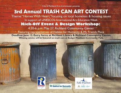 3rd Annual Trash Can Art Contest Kick Off Richland Community Center Richland, Washington