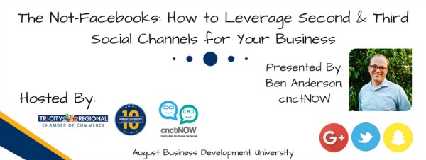 The Not-Facebooks: How to Leverage Second and Third Social Channels for Your Business | Kennewick -