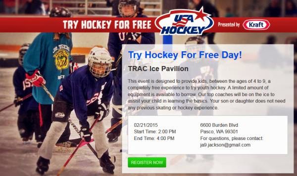 Try Hockey for Free Day At The TRAC Ice Pavilion In Pasco, WA