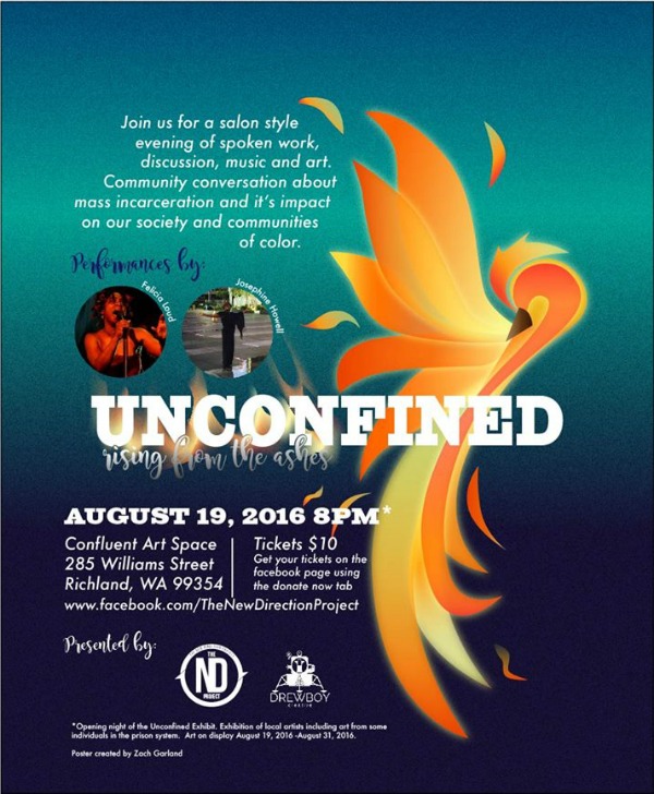 Unconfined Art Show: An Evening of Spoken Word, Music and Artwork | Confluent Space Tri-Cities in Richland, WA