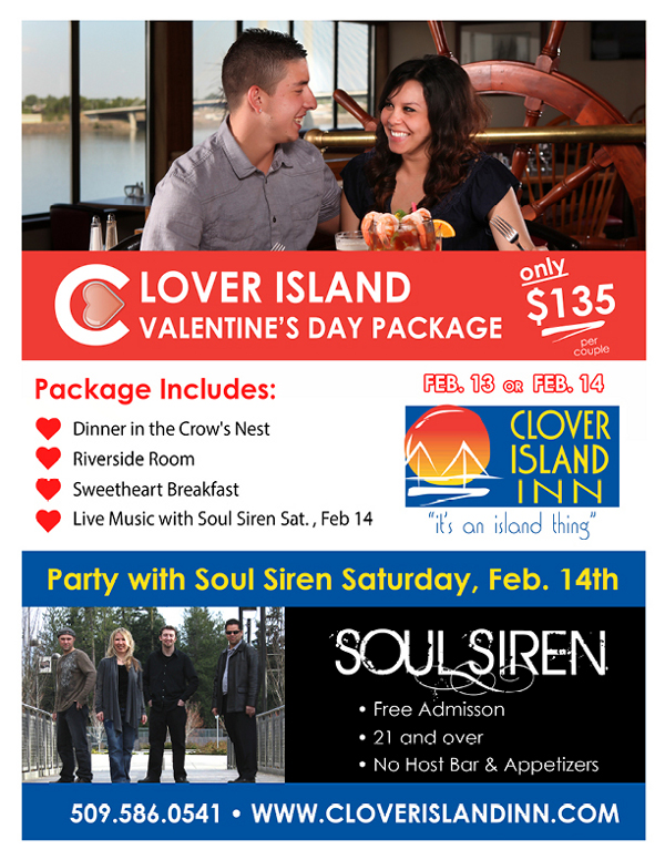 Soul Siren & Valentines Romance Weekend, Clover Island Kennewick, Washington