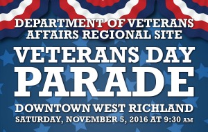 Department of Veterans Affairs Regional Site's Veterans Day Parade | Downtown West Richland, WA 