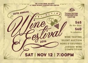 38th Annual Tri-Cities Wine Festival: Benefiting the Tri-Cities Wine Society's Education Fund in Kennewick 